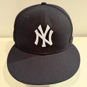 New York Yankees New Era 59FIFTY Fitted Hat 1998 World Series 7-3/8 Navy Blue
